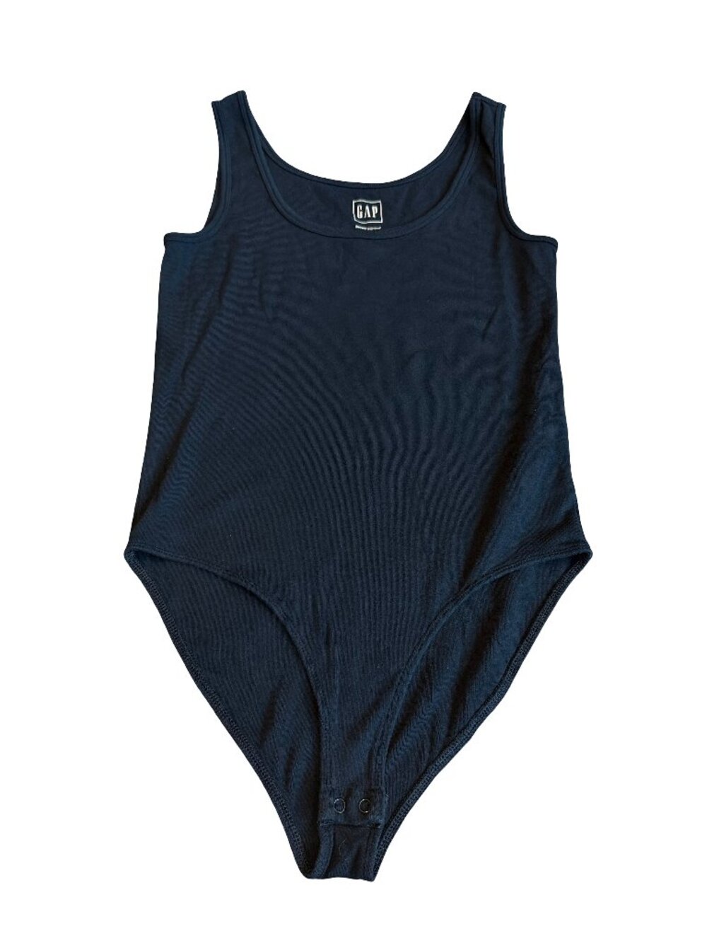Gap Modern Bodysuit Tank Top Classic Black Stretch Casual Layering Size Medium